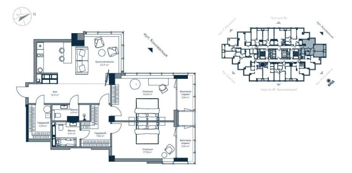 Продаж квартири 105м2, від забудовника, без %, А136 Highlight Tower - фото 1