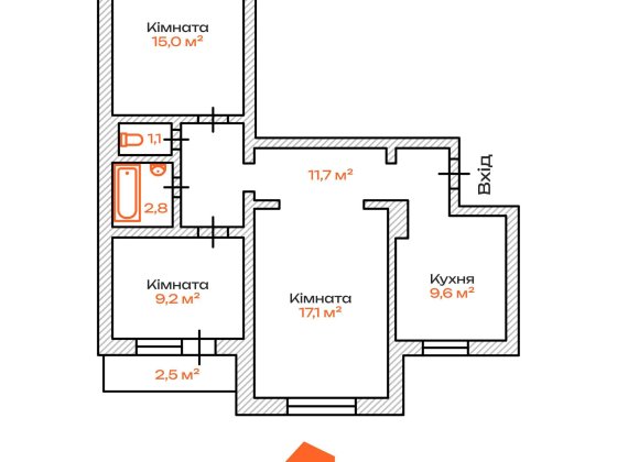 Без комісії. Продаж 3к квартири 72м2, вул. Зої Гайдай 7, Оболонський р-н, єВідновлення