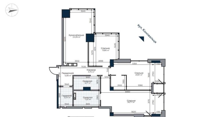 Продаж квартири 122,2м2 від забудовника, A136 Highlight Tower, без % - фото 1