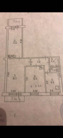 Продаётся трёх комнатная квартира - фото 1