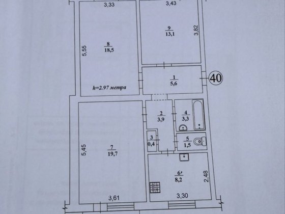 Продаж 3кімн сталінки 44 квартал Вул Ватутіна буд 20 Кривий Ріг
