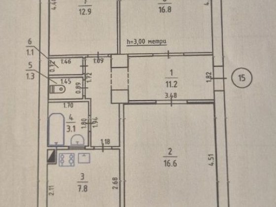 Продаж 3х сталінка 96-97 пр.Універсітетський(Гагаріна) Кривой Рог