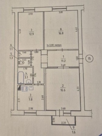 Продаж 3х сталінка 96-97 пр.Універсітетський(Гагаріна) - фото 1