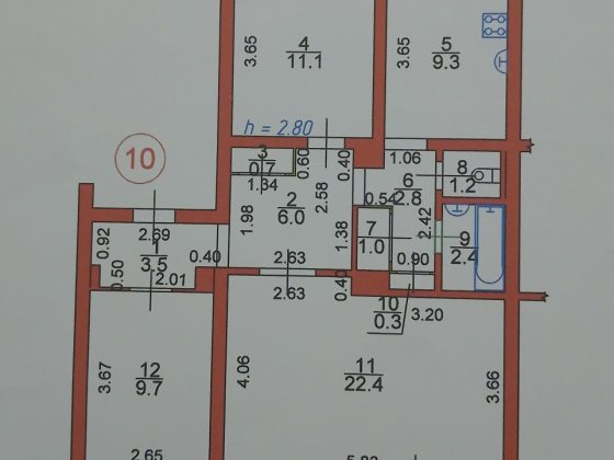 Подається 3 кімнатна квартира