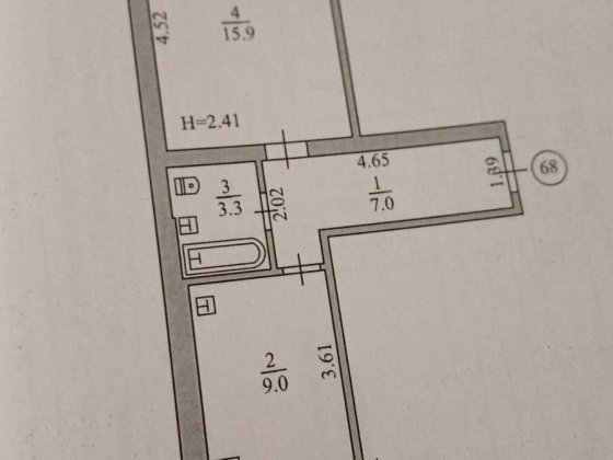 Продам 1-к квартиру на Східному 1 Кривий Ріг