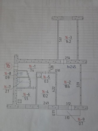 Здається затишна 3-кімнатна квартира (60 кв.м) — автономне опалення! - фото 1