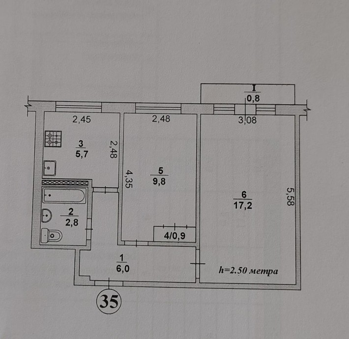 2-кімнатна Єдуарда Фукса 74 - фото 1