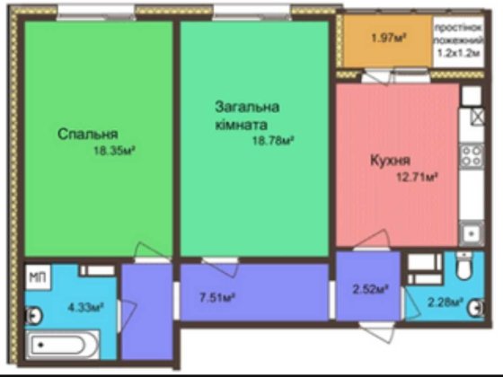 Продам 2-кімнату квартиру. Параджанова, 7 Полтава