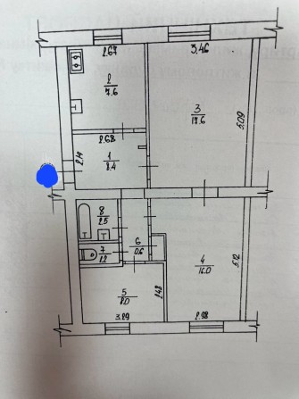 Продам 3 кім  центр Короленка - можна під комерцію - фото 1