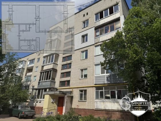 3-кімнатна квартира 68 м² | Левка Лук’яненка | 5 поверх | Дві лоджії Чернигов