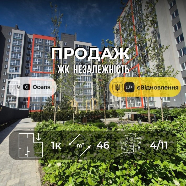 1-кімнатна квартира ЖК Незалежність Ya - фото 1