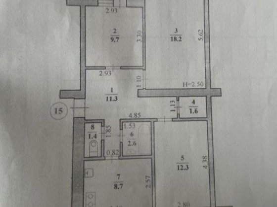 3 кімнатна квартира "ЧЕШКА " в зеленій зоні
