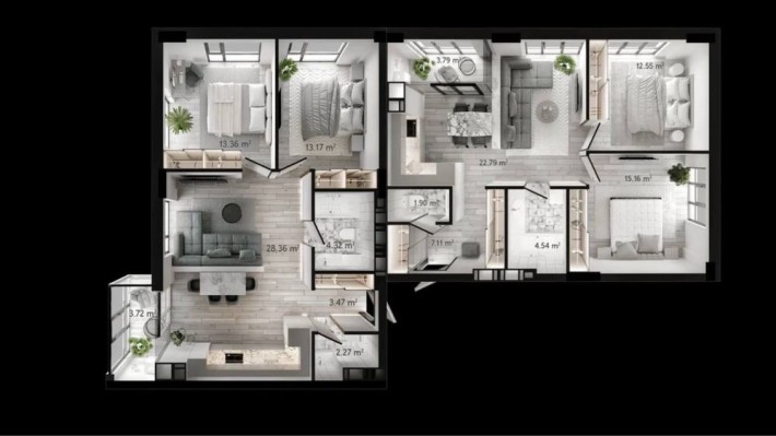 Продам видовую 141 м2 ЖК Женева Geneve Центр К 12 Моцарт Лофт IQ Маршал Маяк - фото 1