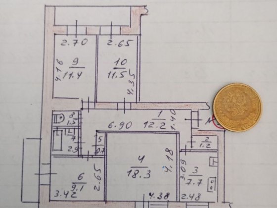 Продам 4-х комнатную квартиру, Вознесеновский район. Запоріжжя