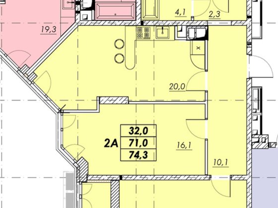 Продам 2 комн кв 74,3кв.м ЖК Прохоровский квартал. ДОМ СДАН! Одеса