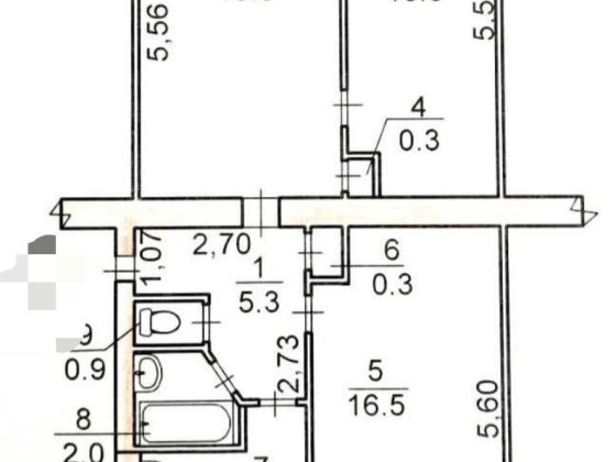 продам 3 кімн кв,3\5 цегла, Інгульский район,поруч кінотеатр Юность Николаев