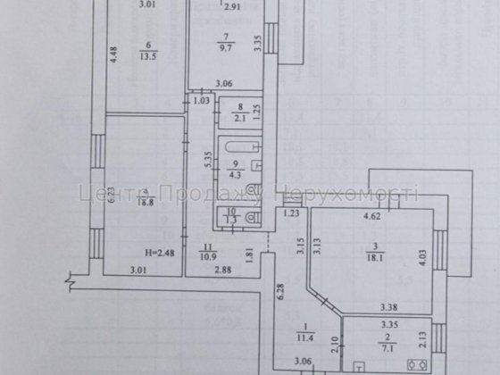 Продам 4к квартиру. 110м.кв. Є-відновлення Харків