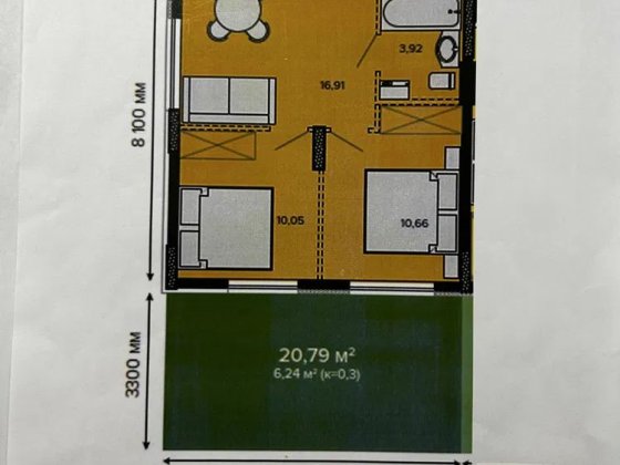 2к квартира з власною терасою у ЖК Sofi House | 1 поверх, закрита територія, Софіївська Борщагівка Софіївська Борщагівка