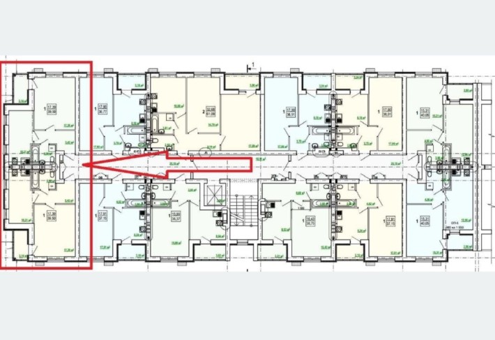 Власник! Продаж/переуступка квартира 39.5 м2 - фото 1
