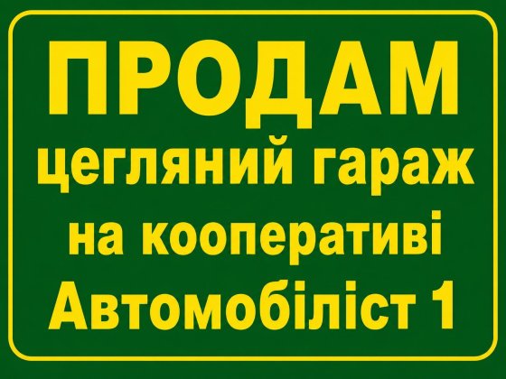 Продам гараж на кооперативі  Автомобіліст 1 Долинська