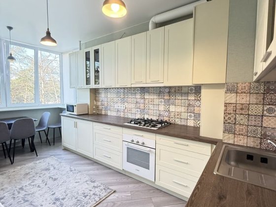 Велика 1 к.кв 47 м2 ( як єврожро двушка), з Гардеробом, газом, закритий двір , шикарний вид на сосни Ірпінь