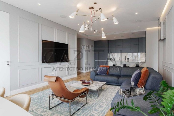 Оренда дизайнерської 4-кімнатної квртири/ 130 м2/ ЖК Skyline Residence/ ГЕНЕРАТОР /Скайлайн/ Печерсь - фото 1