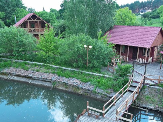 Продам будинок біля озера 105 м² | 20 соток | Сауна | Гостьовий будинок | ТП 160 кВт