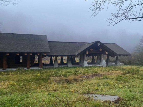 Комплекс вікових зрубів на березі річки Визниця в 20 км від Мукачево Мукачеве