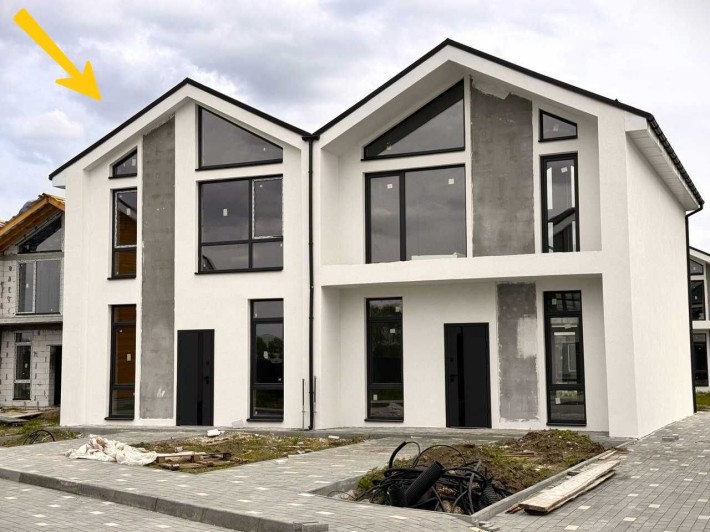 Продам будинок Дуплекс 95 м2 • 20 хв до Києва • КМ Gardd House с.Рожни • Власник • Є газ! - фото 1