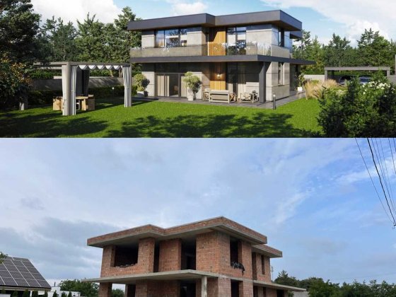 Сучасний будинок у Винниках. 248 м², 12.45 сот. Готовий конструктив. Винники