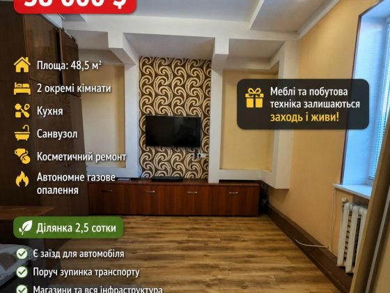 Чудова частина будинку на Заріччі біля лісу Біла Церква