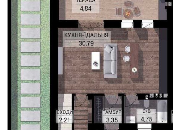 Таунхаус 120 м2 в котеджному містечку Family Park. Буча Буча