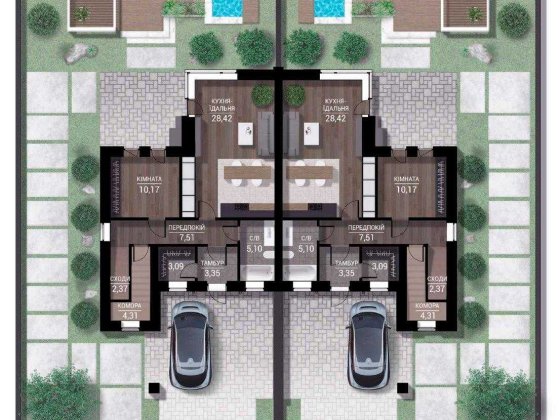 Дуплекс площею 155 м2. Family Park Буча. Продаж від забудовника Буча
