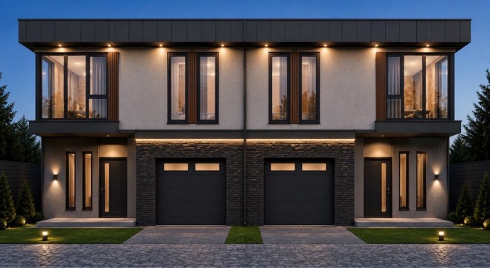 Продаж сучасного дуплексу з гаражем біля ліцею - фото 1