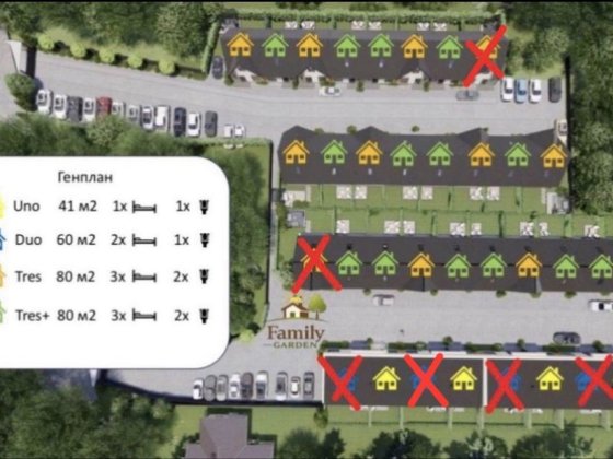 Продаж таунхаусів «Family Garden” в центрі Гостомеля Гостомель