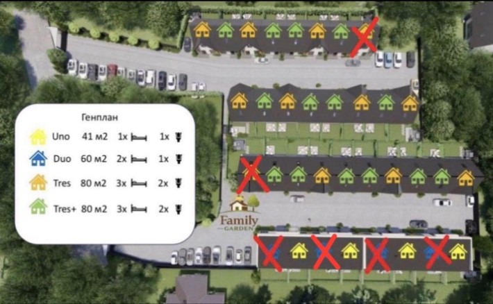 Продаж таунхаусів «Family Garden” в центрі Гостомеля - фото 1