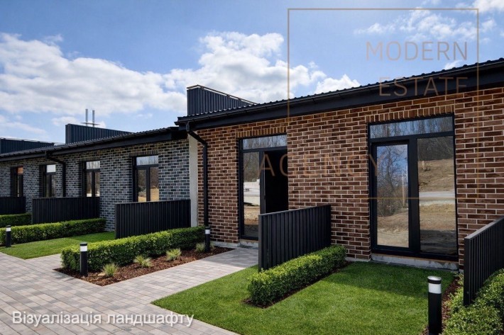 Гостомель Таунхаус 56 м² з ділянкою 1,5 сотки, Індивідуальне опалення - фото 1