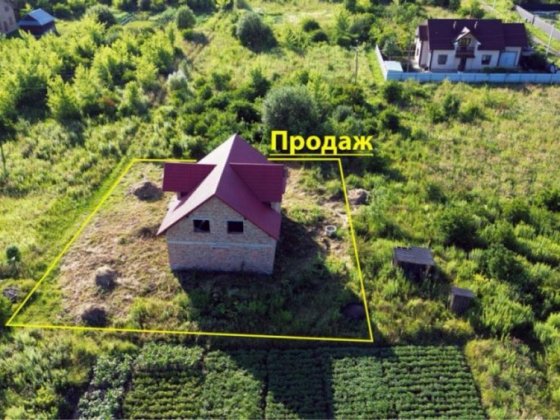 Продам незавершене будівництво житлового цегляного будинку