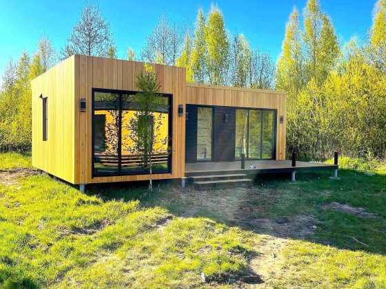 Каркасний будинок 45 м2 з терасою Фастів