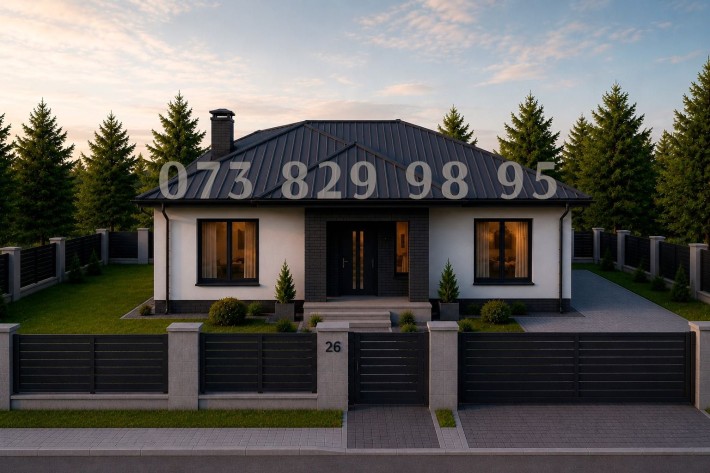 Сучасний будинок від забудовника у центрі Білогородки 102 м², ділянка 4 сотки, 3 спальні, газ, єОсел - фото 1