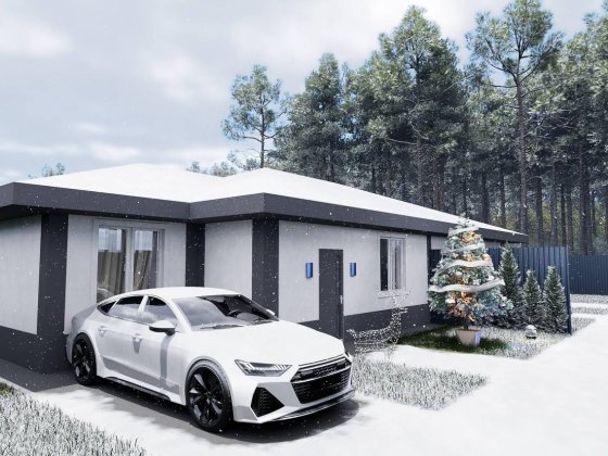 Газ!!Одноповерховий дуплекс у Білогородка — вдалий проєкт.поруч школа! Білогородка