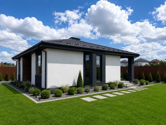 Одноповерховий будинок “Modern” 110 м2 будинок біля озера. Білогородка Білогородка