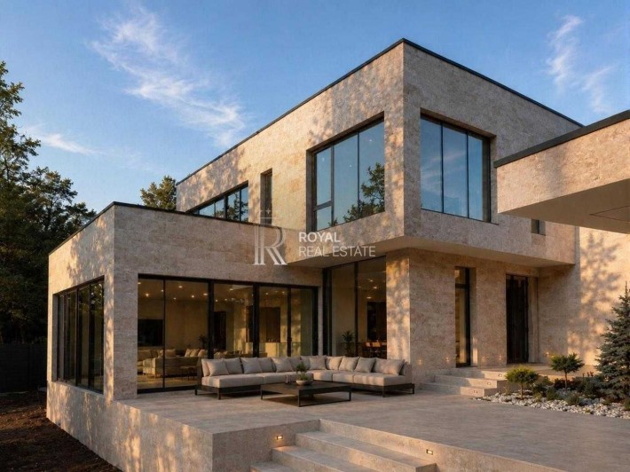 Продаж Будинок КМ «Нова Ходосівка» Ходосівка 363 м² 4 спальні Басейн Hi-Tech Гараж 14 соток Панорамн - фото 1