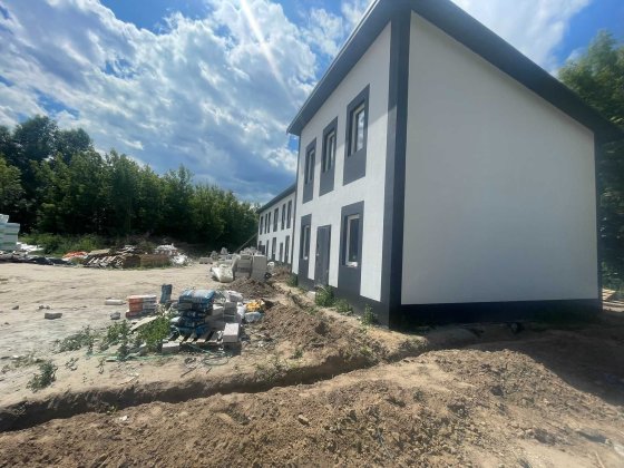 Таунхаус на етапі будівництва Білогородка