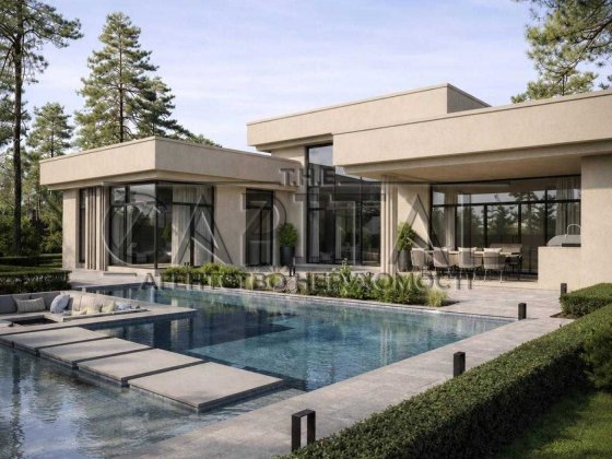 Продаж преміального будинку 340 м² у КМ «Хутір Ясний» Лісники | 15–23 сотки, гараж, газ, готовий до  Лесники