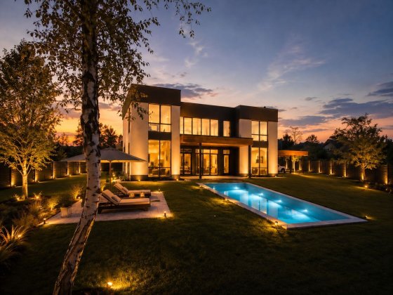 Сучасний будинок КМ Azimut River Club Нові Безрадичі