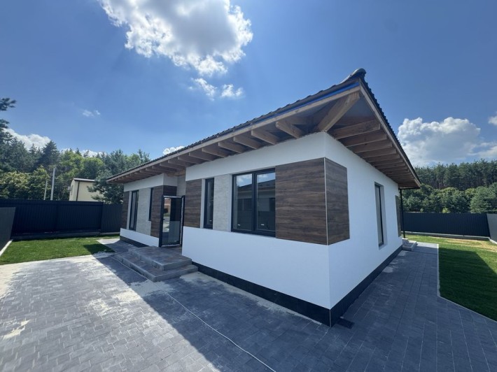 Продам новий будинок  100 м²  з терасою ,біля лісу, 5 соток ,панорамні вікна, без % - фото 1
