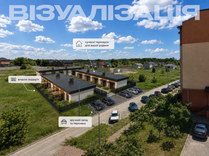Таунхаус | газ | центральна каналізація | ТОП ДЛЯ ІНВЕСТИЦІЙ | активне будівництво - фото 1