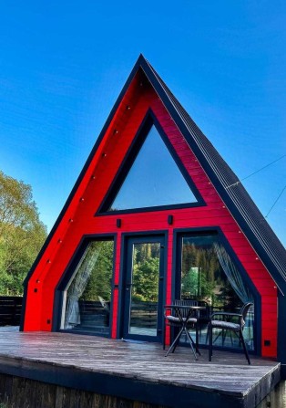 Оренда будинку A-frame в Карпатах з чаном джакузі / Татарів - фото 1