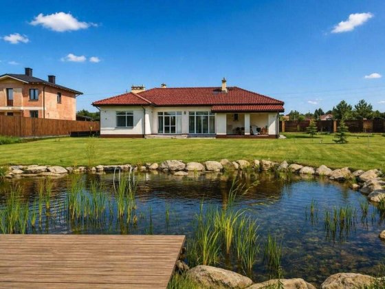 Оренда сучасного будинку 190 м² з власним еко-озером | Новосілки, Вишгородський район Новосілки